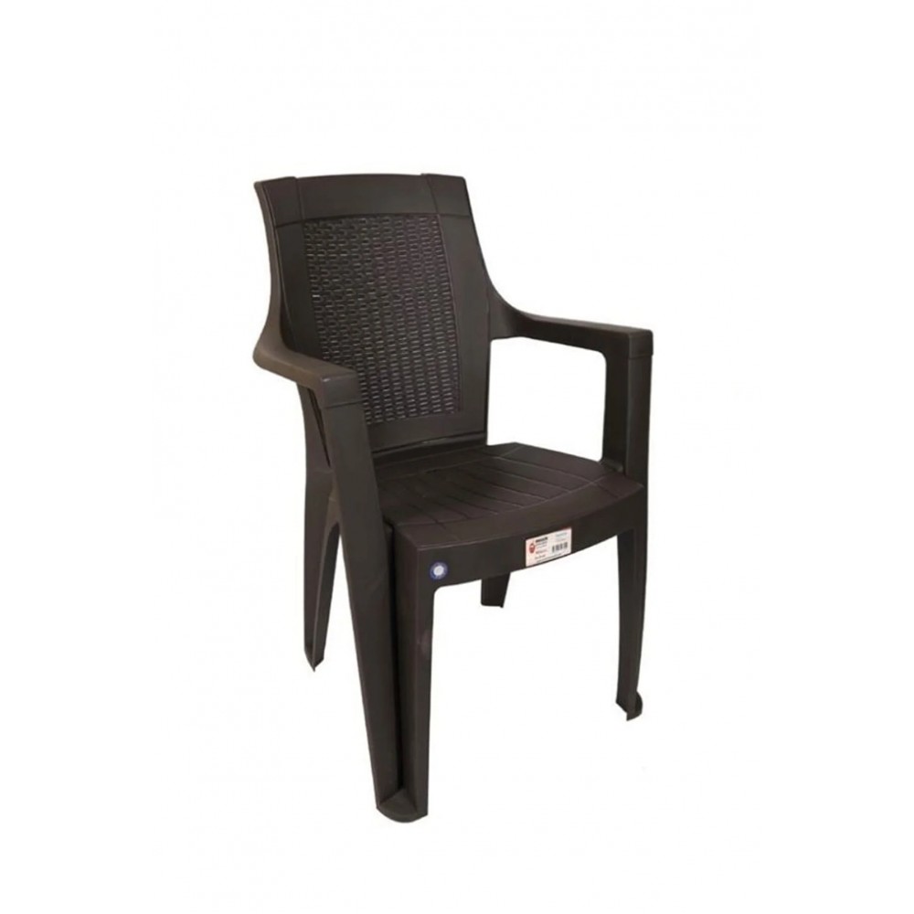 Πολυθρόνα βαρέους τύπου Fest από PP σε χρώμα καφέ 46x44x90