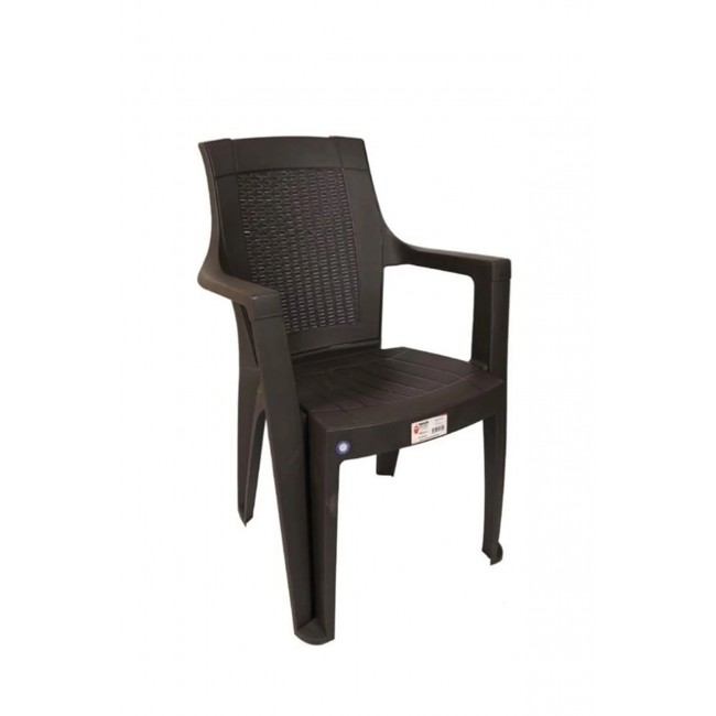 Πολυθρόνα βαρέους τύπου Fest από PP σε χρώμα καφέ 46x44x90
