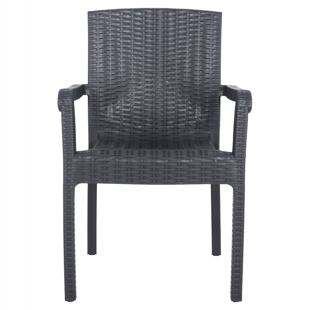 Πολυθρόνα βαρέους τύπου KING απο PP σε χρώμα μαύρο 57x55x87