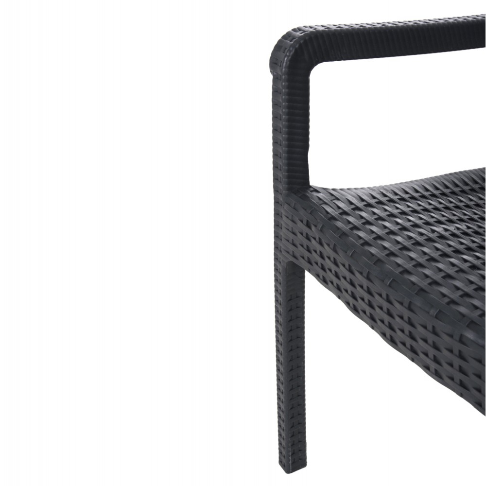 Πολυθρόνα βαρέους τύπου KING απο PP σε χρώμα μαύρο 57x55x87