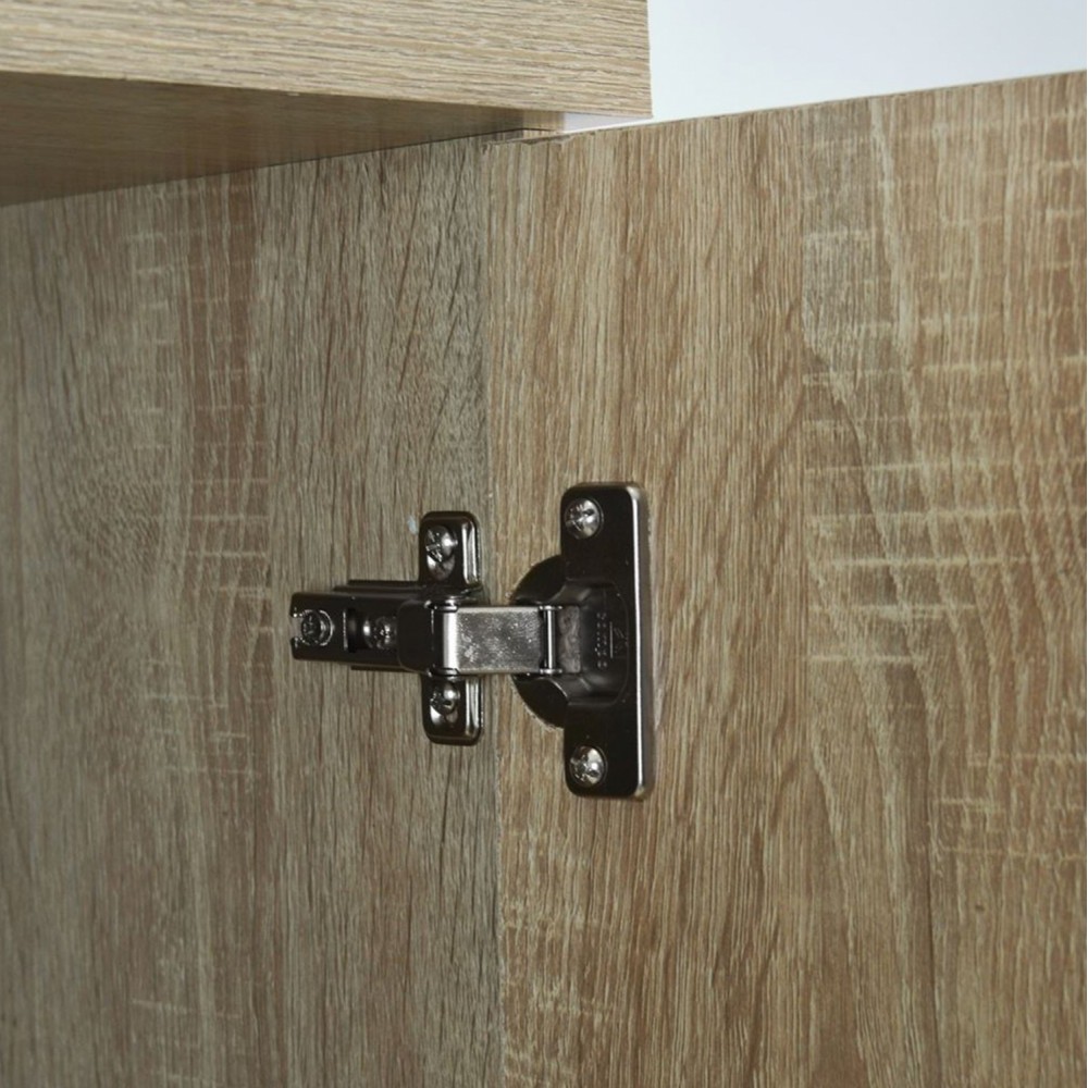 Ντουλάπα ρούχων δίφυλλη REAL χρώμα sonoma 80x42.5x180.5