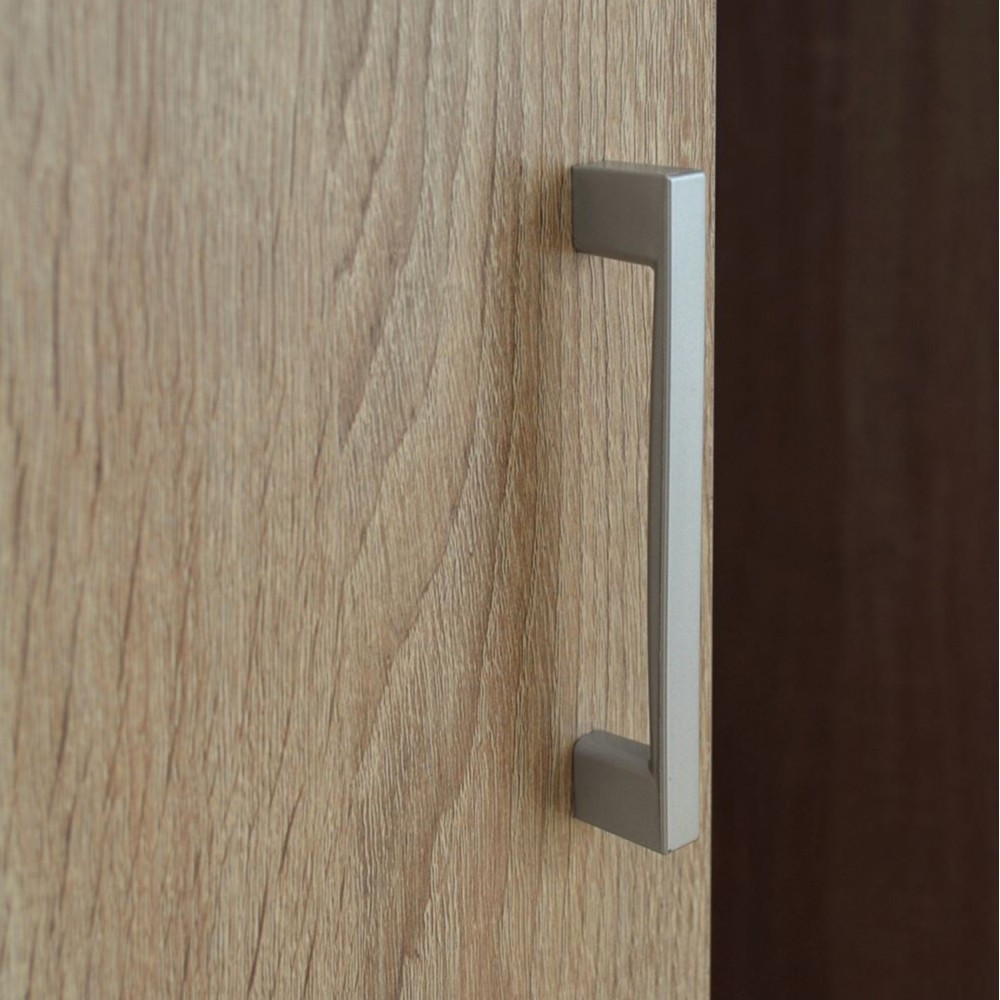 Ντουλάπα ρούχων δίφυλλη REAL χρώμα sonoma 80x42.5x180.5