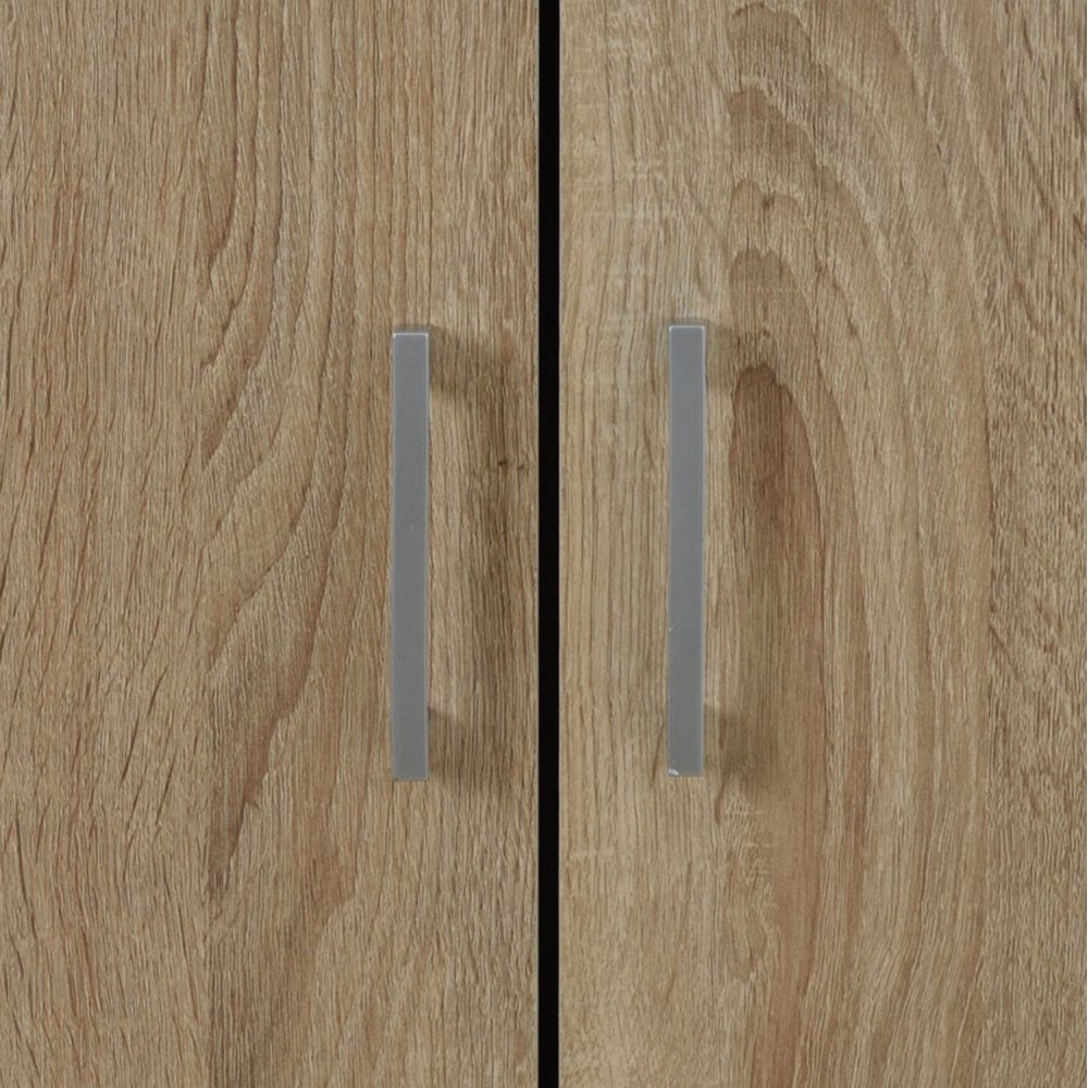 Ντουλάπα ρούχων δίφυλλη REAL χρώμα sonoma 80x42.5x180.5