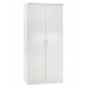 Ντουλάπα ρούχων δίφυλλη REAL χρώμα λευκό 80x42.5x180.5