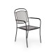 Πολυθρόνα μεταλλική RENA στοιβαζόμενη μαύρο μέταλλο 56,5x60x92