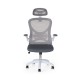 Καρέκλα γραφείου εργασίας Anna mesh γκρι 62x61x110/120
