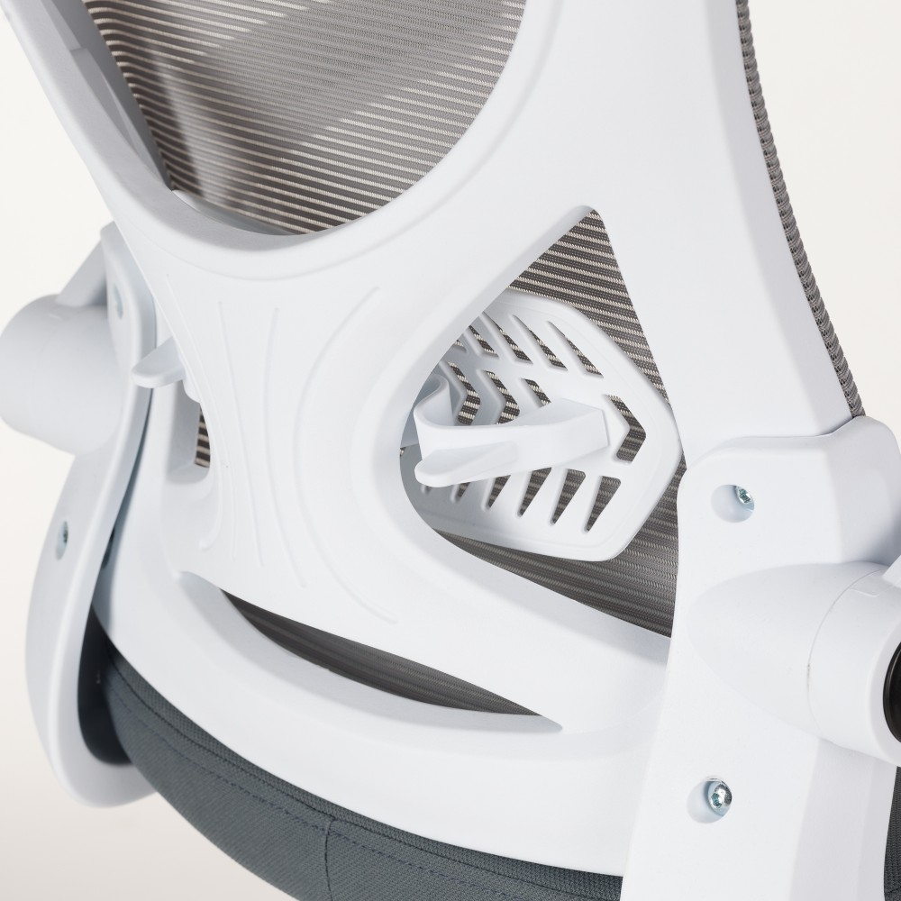 Καρέκλα γραφείου εργασίας Anna mesh γκρι 62x61x110/120