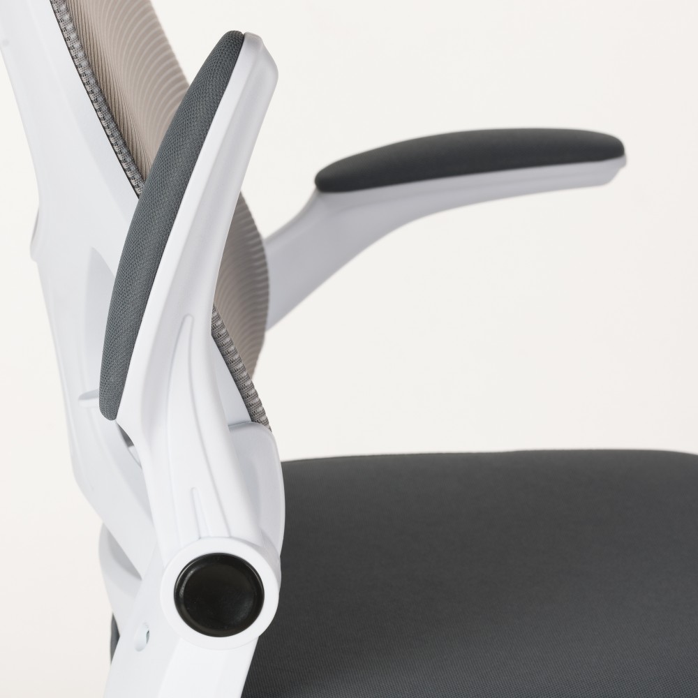 Καρέκλα γραφείου εργασίας Anna mesh γκρι 62x61x110/120