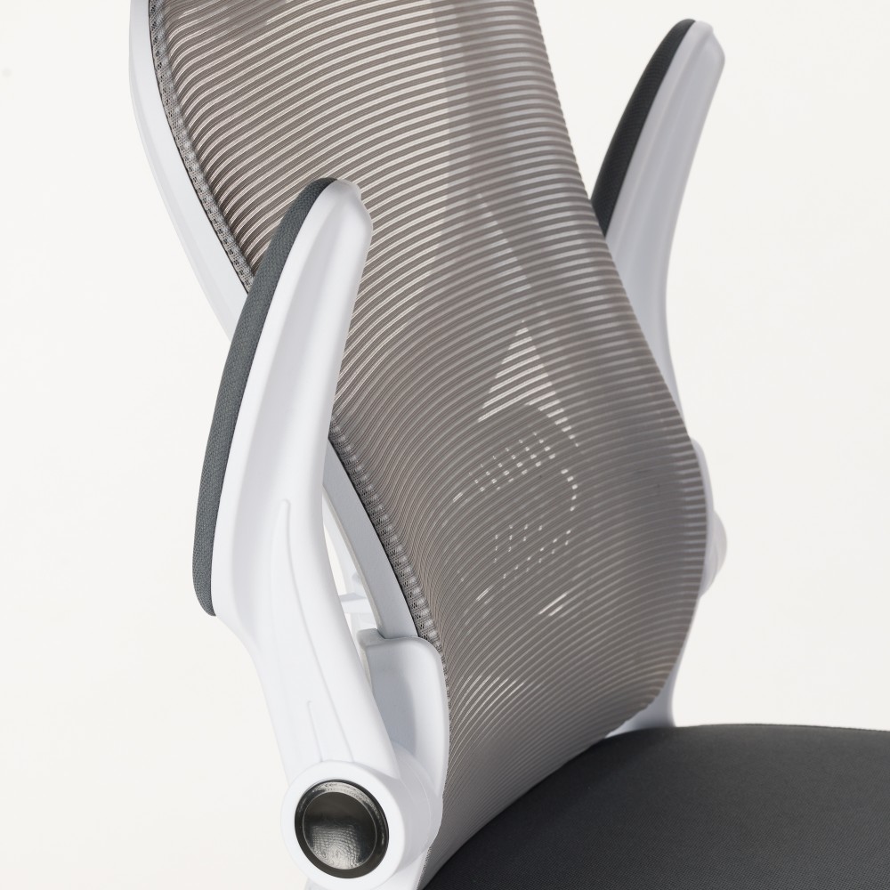 Καρέκλα γραφείου εργασίας Anna mesh γκρι 62x61x110/120