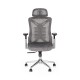 Καρέκλα γραφείου διευθυντή WING mesh ανοιχτό γκρι 65x61x117/125