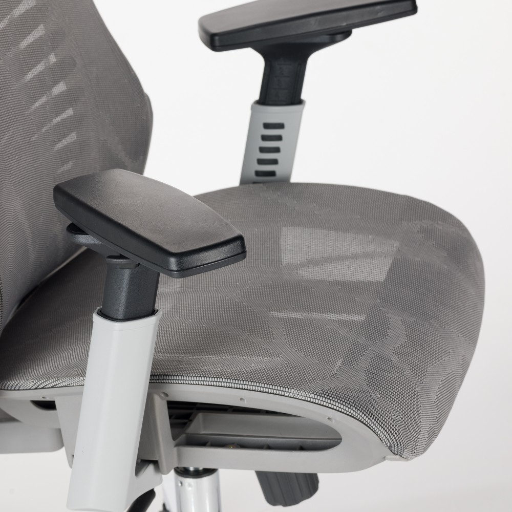 Καρέκλα γραφείου διευθυντή WING mesh ανοιχτό γκρι 65x61x117/125