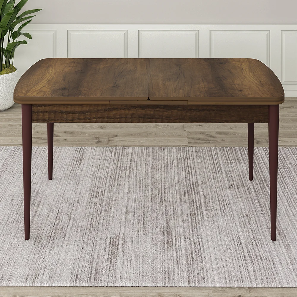 Τραπέζι Quiin επεκτεινόμενο σε χρώμα καρυδί 130-170x80x78