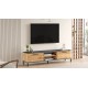 Έπιπλο τηλεόρασης "VIANA" σε χρώμα atlantic pine/ανθρακί 160x35x39