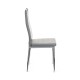 Καρέκλα Tonia PU γκρι-πόδι χρωμίου 52x43x96