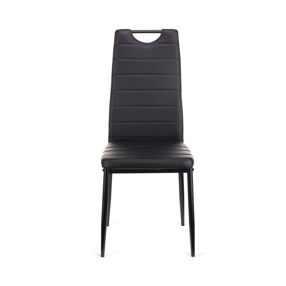 Καρέκλα Tonia PU μαύρο-πόδι μαύρο 52x43x96