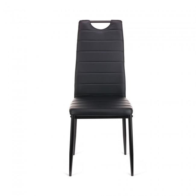 Καρέκλα Tonia PU μαύρο-πόδι μαύρο 52x43x96