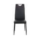 Καρέκλα Tonia PU μαύρο-πόδι μαύρο 52x43x96