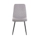 Καρέκλα Rena ύφασμα γκρι-πόδι μαύρο μεταλλικό 48x55x90