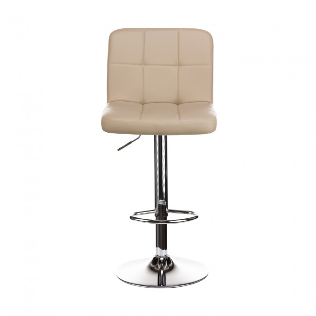 Σκαμπό μπαρ Rem πτυσσόμενο cappucino pu-βάση χρωμίου 44x44x112