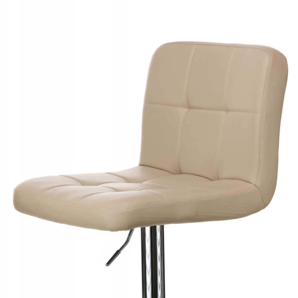 Σκαμπό μπαρ Rem πτυσσόμενο cappucino pu-βάση χρωμίου 44x44x112