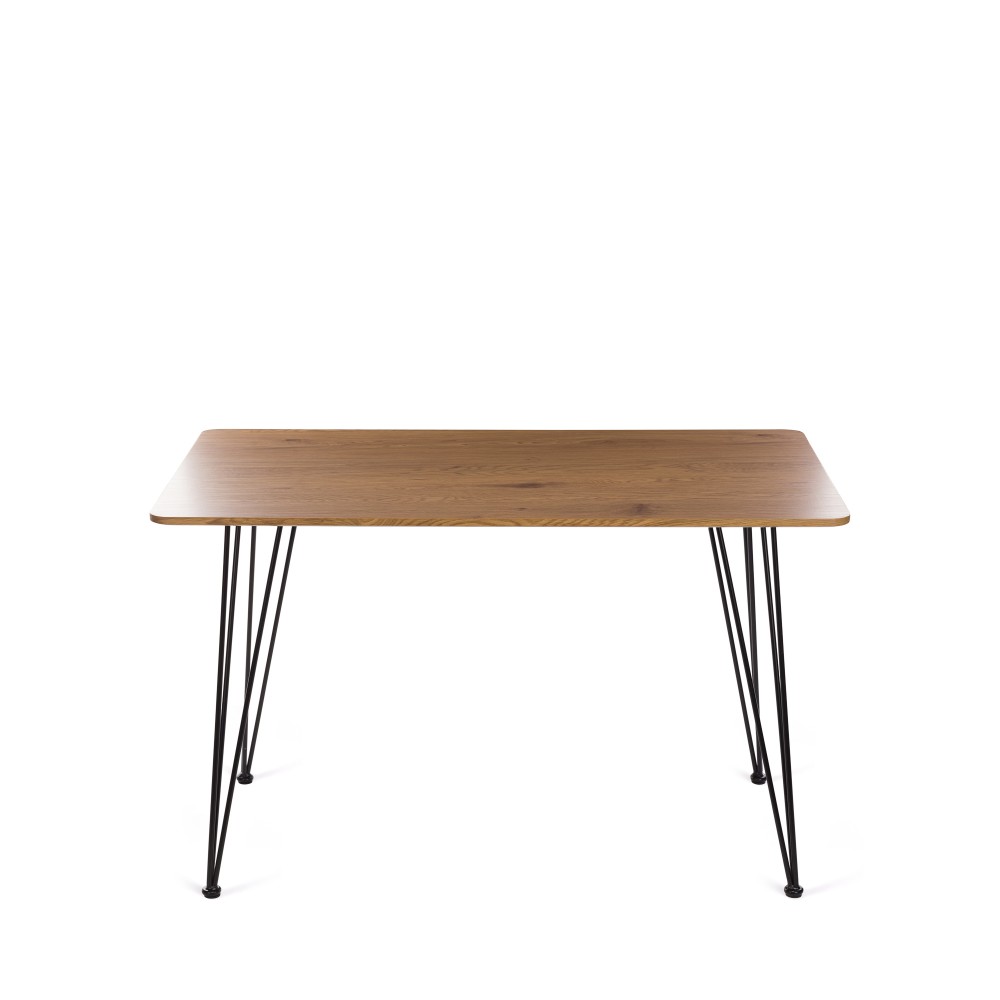 Τραπέζι Lino σε χρώμα sonoma-μαύρο μέταλλο 120x70x75