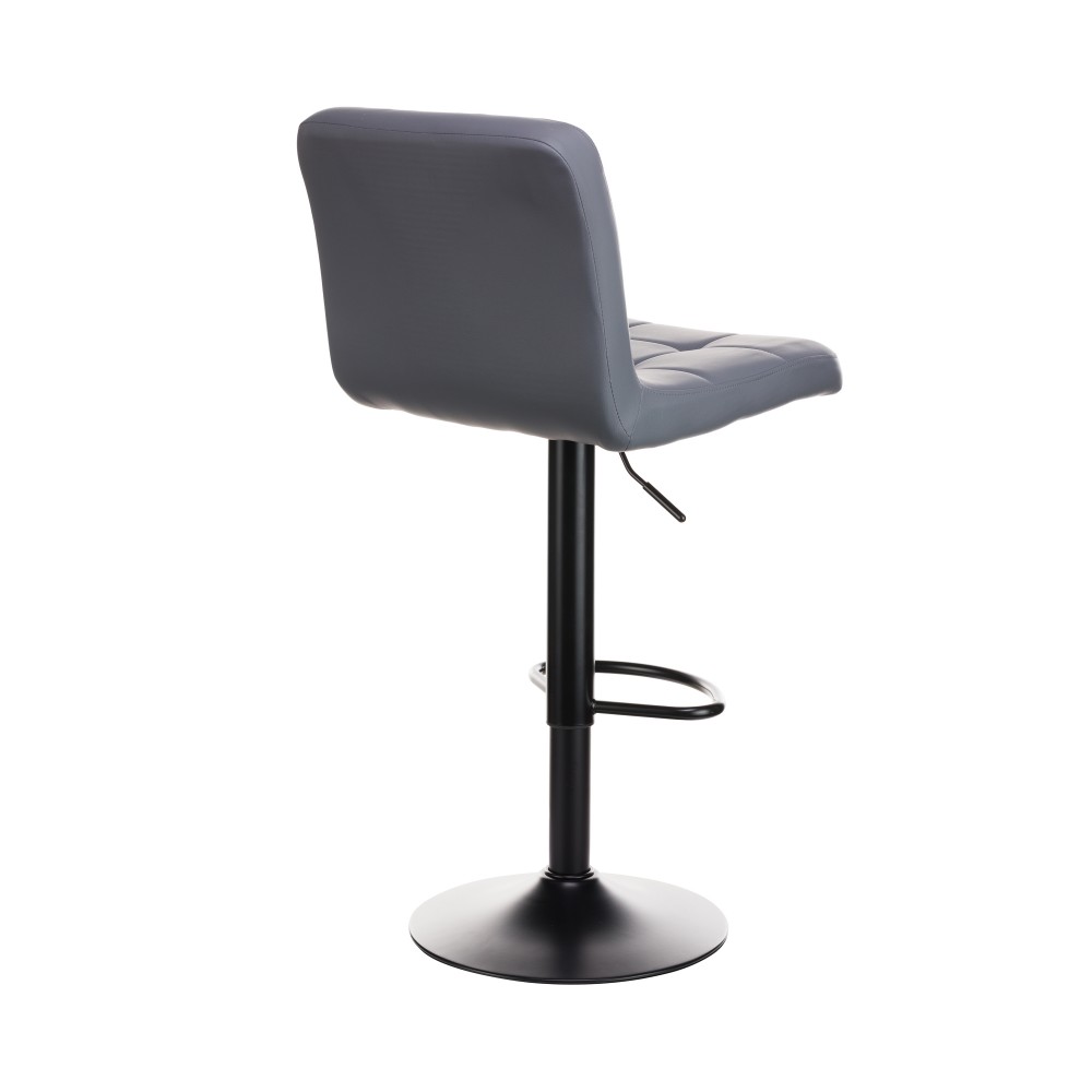 Σκαμπό μπαρ Rem πτυσσόμενο γκρι pu-βάση μαύρο μέταλλο 44x44x112