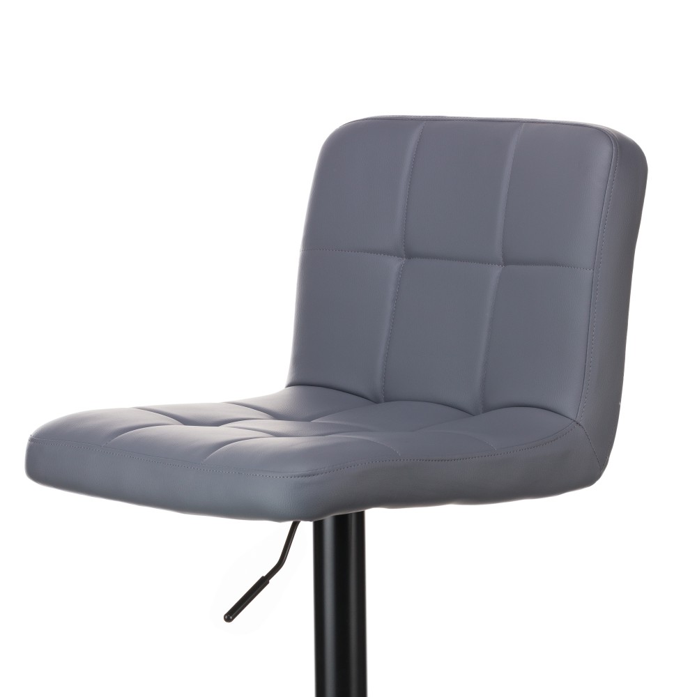 Σκαμπό μπαρ Rem πτυσσόμενο γκρι pu-βάση μαύρο μέταλλο 44x44x112