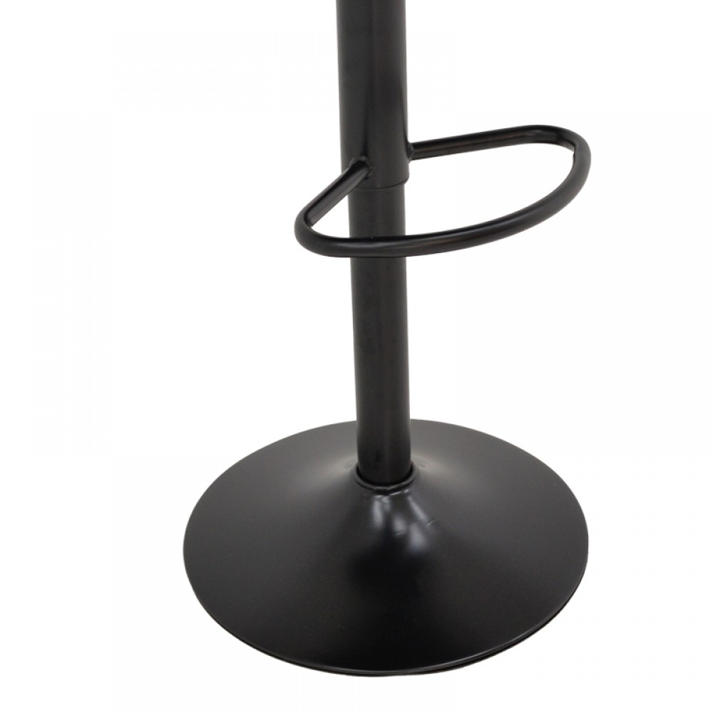 Σκαμπό μπαρ Rem πτυσσόμενο μαύρο pu-βάση μαύρο μέταλλο 44x44x112