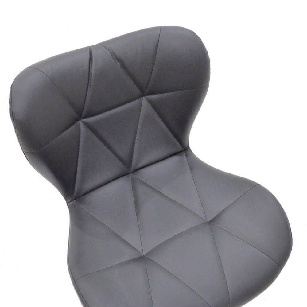 Σκαμπό μπαρ Lup pu σε μαύρο χρώμα σκελετός χρωμίου 46x47x90/111