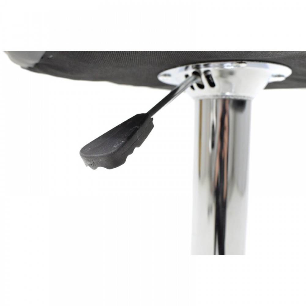 Σκαμπό μπαρ Lup pu σε μαύρο χρώμα σκελετός χρωμίου 46x47x90/111