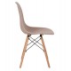 Καρέκλα Alta PP καπουτσίνο-φυσικό πόδι 46x50x82