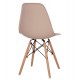 Καρέκλα Alta PP καπουτσίνο-φυσικό πόδι 46x50x82