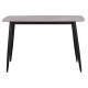 Τραπέζι Rav γκρι μαρμάρου sintered stone-μαύρο μέταλλο 120x70x75
