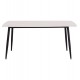 Τραπέζι Rav λευκό μαρμάρου sintered stone-μαύρο μέταλλο 160x90x75
