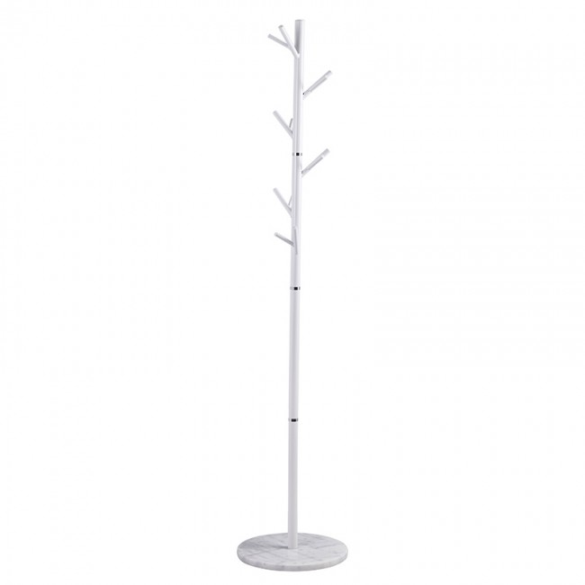 Καλόγερος ρούχων Tzina μέταλλο λευκό Φ38x177