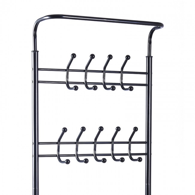 Έπιπλο εισόδου Πορτ Μαντώ Rica μέταλλο μαύρο 65x28x187