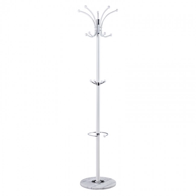 Καλόγερος ρούχων Colo μέταλλο λευκό Φ37x175εκ