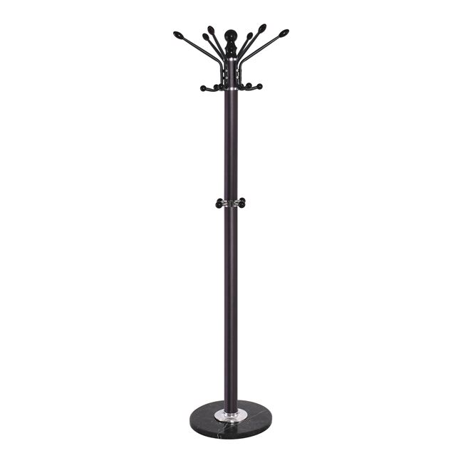 Καλόγερος ρούχων Nico μέταλλο καρυδί Φ38x175