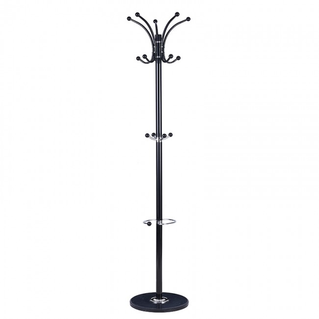 Καλόγερος ρούχων Colo μέταλλο μαύρο Φ37x175εκ