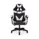 Καρέκλα γραφείου gaming William PU μαύρο-λευκό 60x59x108/118