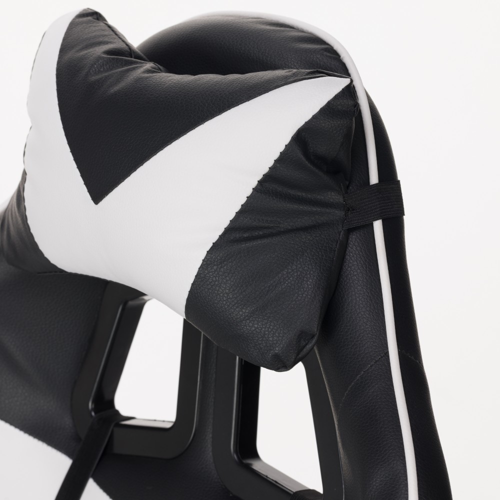 Καρέκλα γραφείου gaming William PU μαύρο-λευκό 60x59x108/118