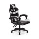 Καρέκλα γραφείου gaming William PU μαύρο-λευκό 60x59x108/118