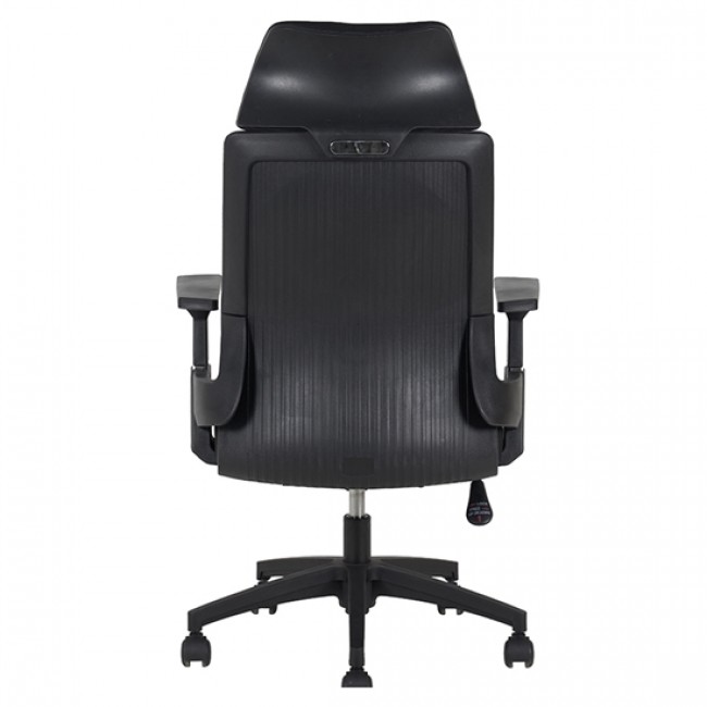 Καρέκλα γραφείου διευθυντή Endy ύφασμα mesh μαύρο 50x50x114/124