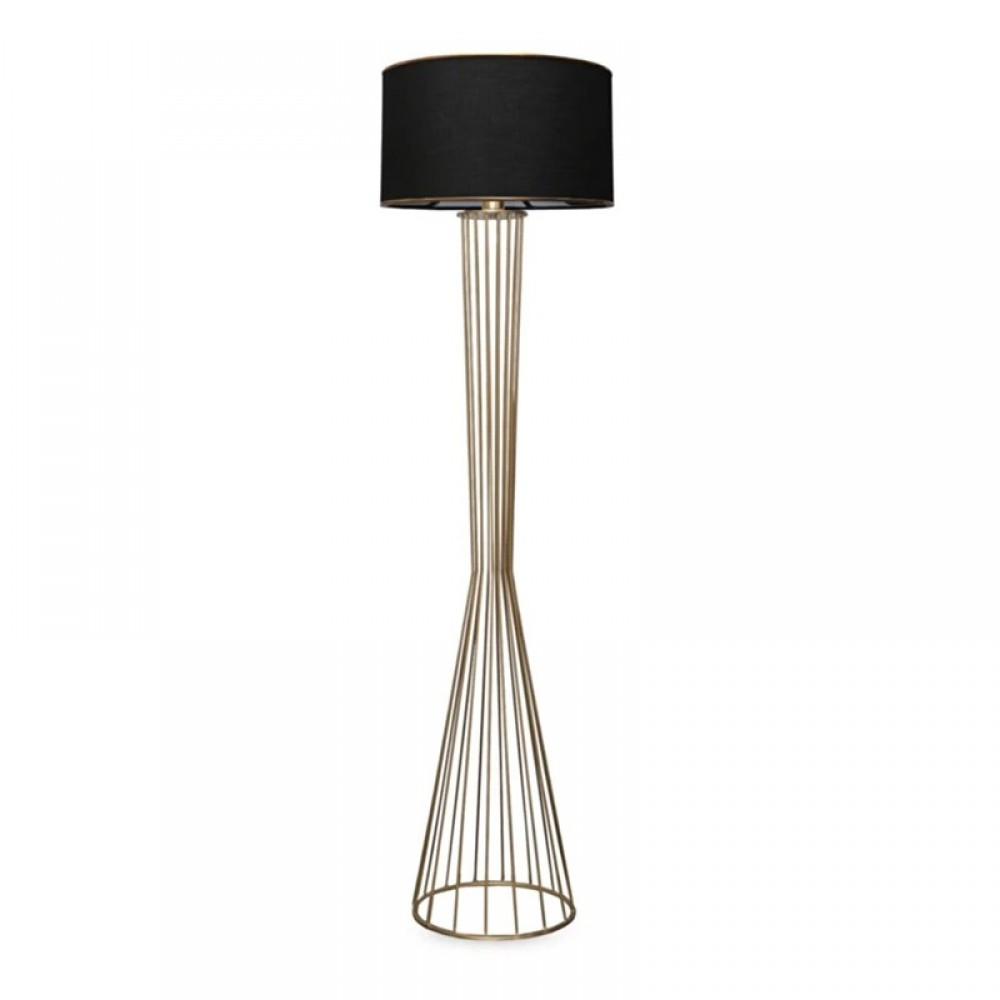 Φωτιστικό δαπέδου "Toro" Ε27 χρυσό-μαύρο Φ38x155