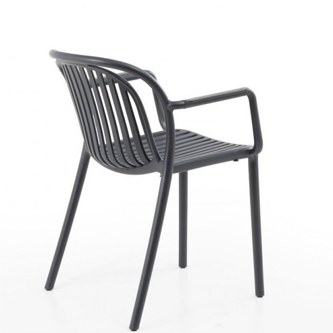 Πολυθρόνα Choho pp σε μαύρη απόχρωση 57x50x77