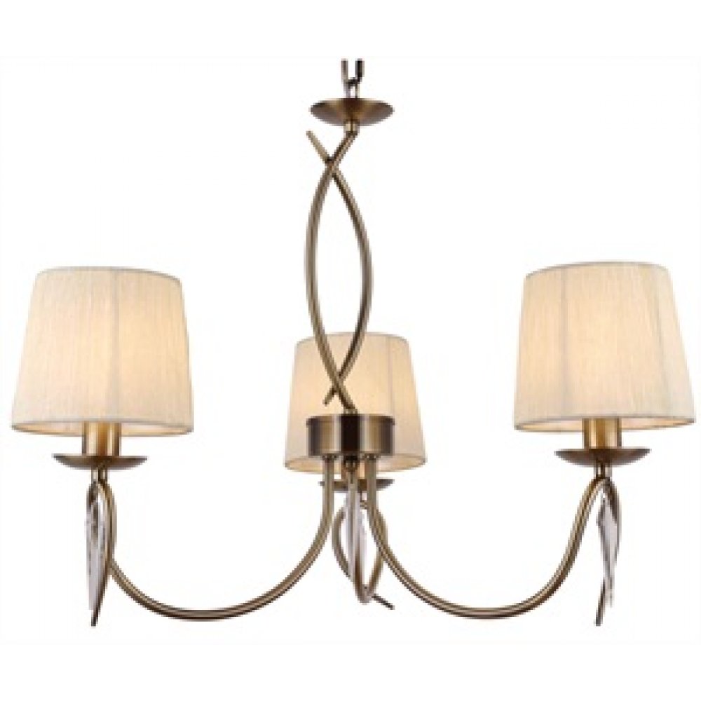 Πολύφωτο "RAFAELLA" από μέταλλο σε χρώμα εκρού 65x120