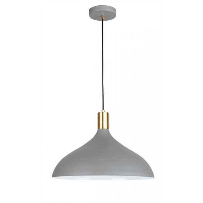 Φωτιστικό μονόφωτο "LAMAS" από μέταλλο σε χρώμα γκρι 27x120