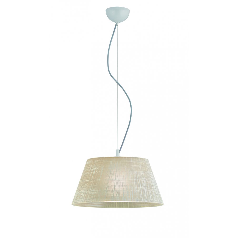 Μονόφωτο φωτιστικό "ESTER" από γυαλί σε μπεζ χρώμα 37x110