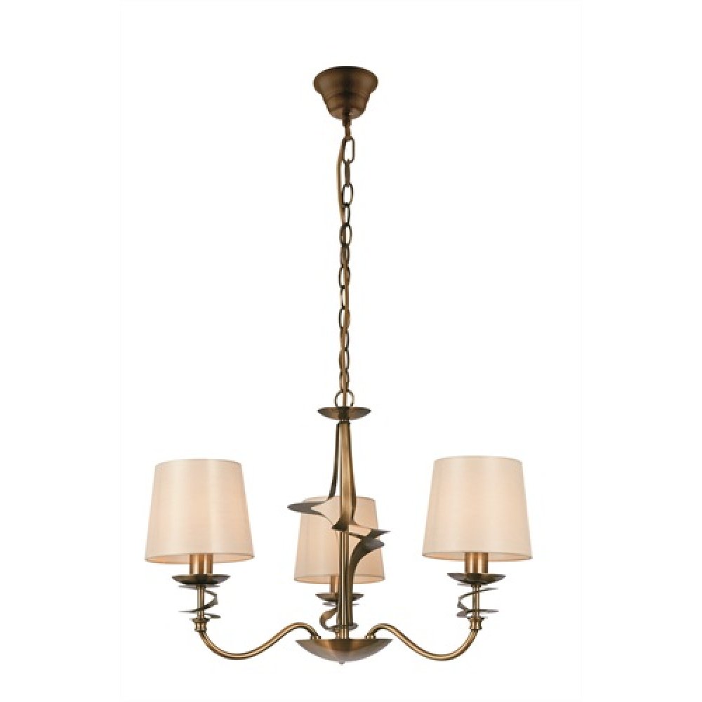 Πολύφωτο "JULIET" από μέταλλο σε χρώμα εκρού 60x110