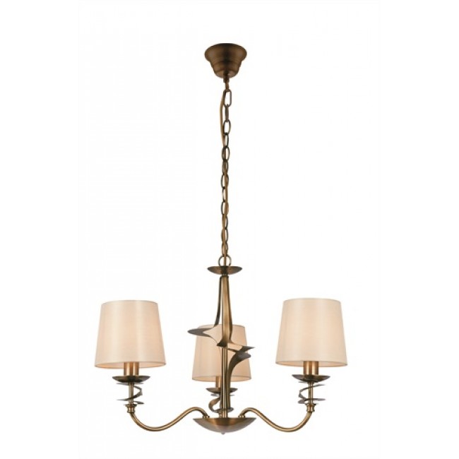 Πολύφωτο "JULIET" από μέταλλο σε χρώμα εκρού 60x110